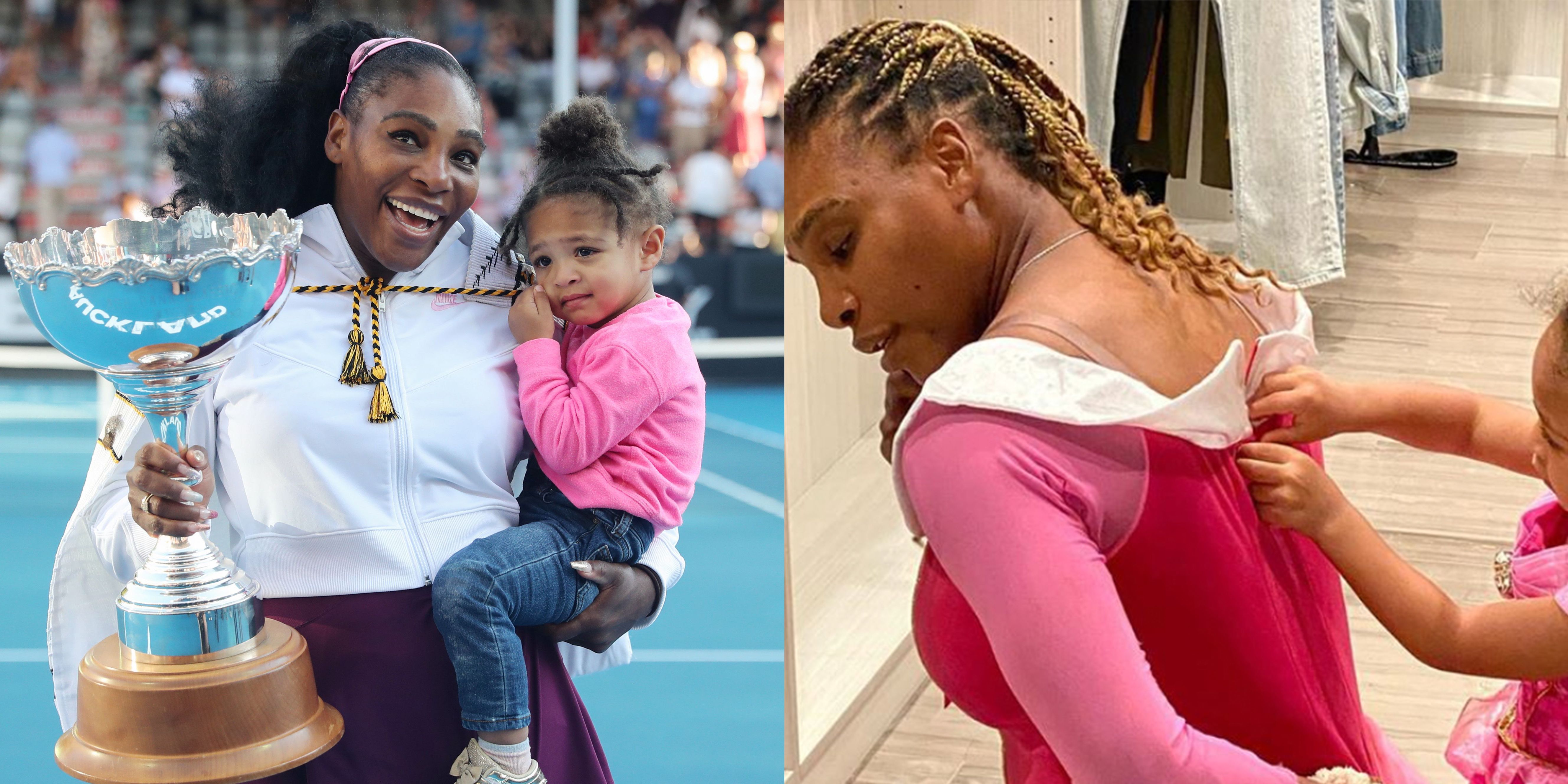 Serena Williams' daughter Olympia is twinning with mom at her 1st