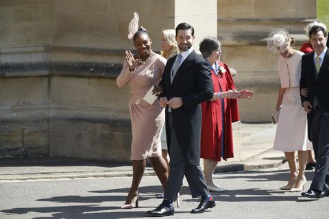 Serena Williams and Alexis Ohanian arrive at the Royal Wedding