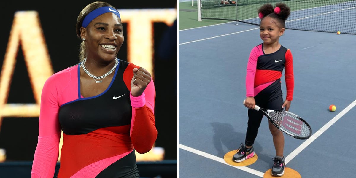 Serena Williams' daughter wears replica of her Australian Open look