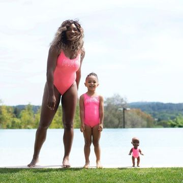 serena williams pink swimsuit