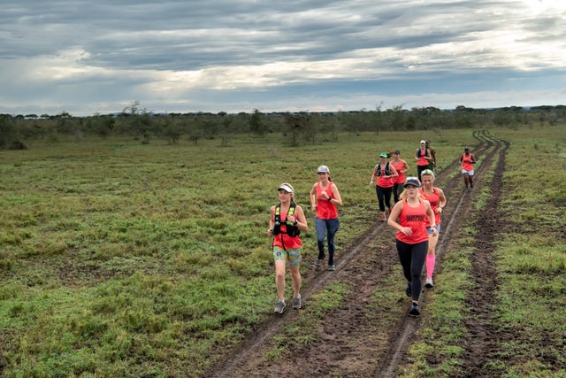 A group of runners are collecting pads at their races to help empower girls