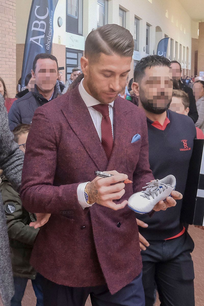 sergio ramos autografo sicab