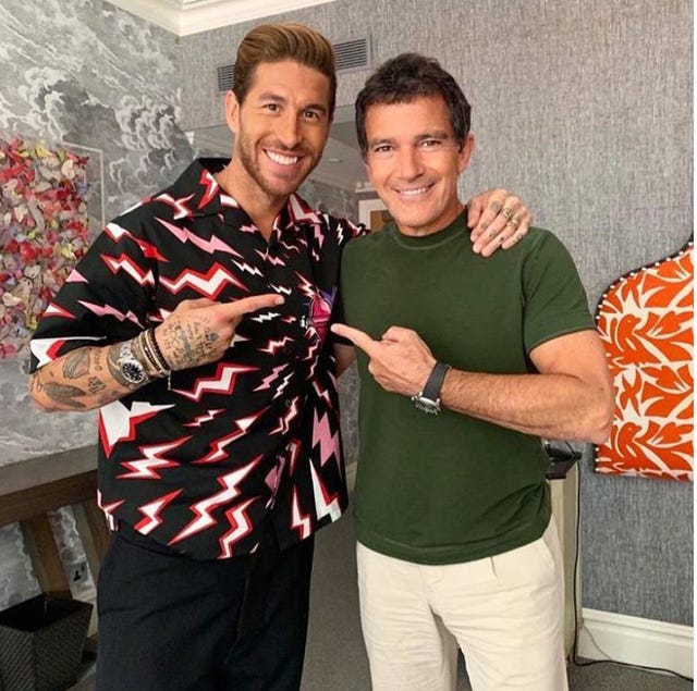Antonio Banderas, Sergio Ramos, Sergio Ramos y Pilar Rubio, Sergio Ramos hijos, Sergio Ramos viaje Londres, Sergio Ramos y Antonio Banderas, Dolor y gloria