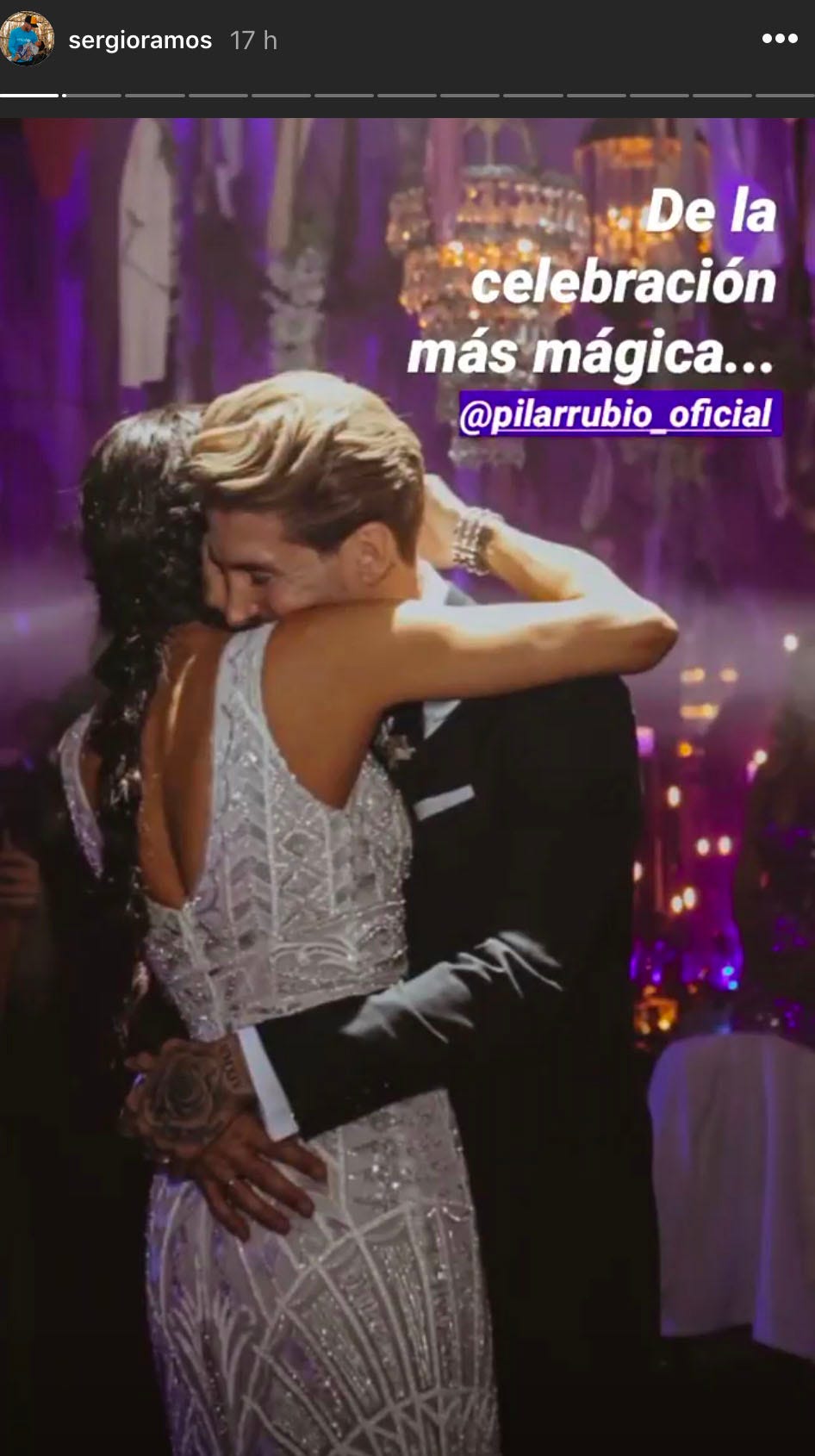 sergio ramos y pilar rubio comparten fotos inéditas de su boda