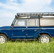 hhh heritage land rover defender 110 looks great in blue