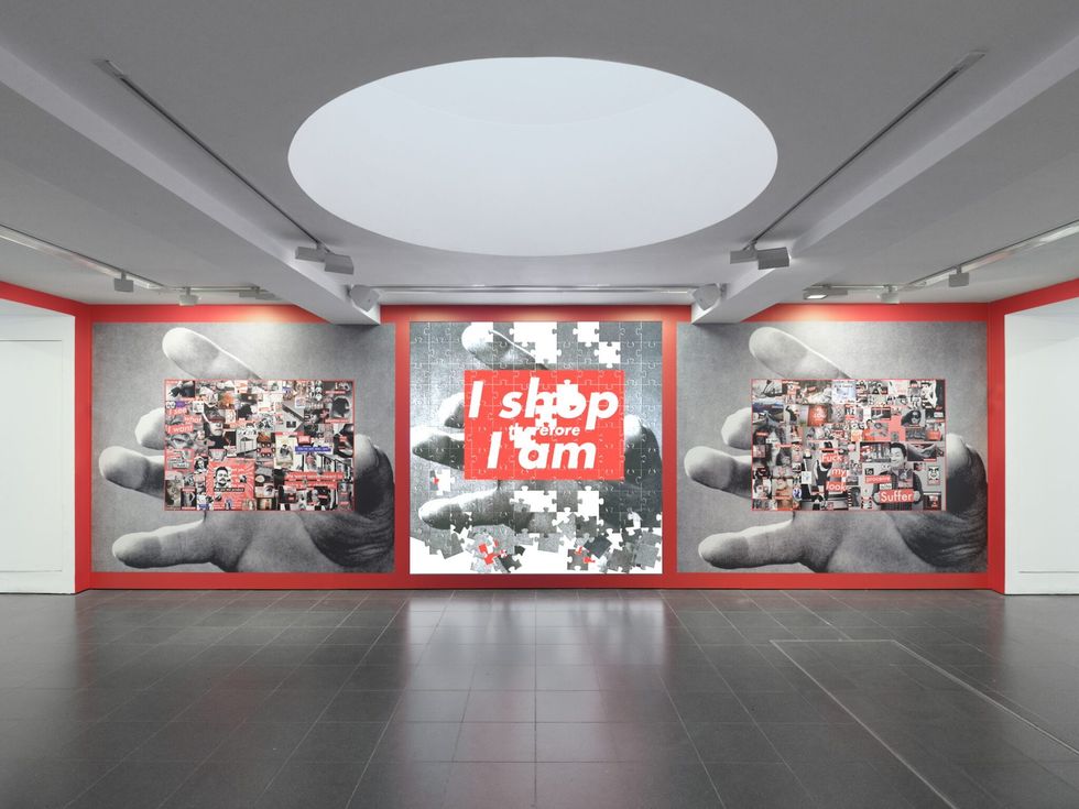 i shop therefore i am, barbara kruger, serpentine gallery london