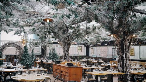 preview for This NYC Rooftop Restaurant Just Transformed Into a Winter Wonderland for the Holidays