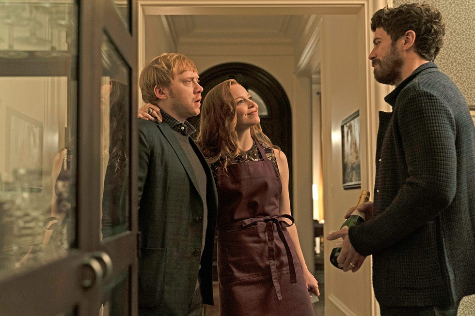 Lauren Ambrose, Rupert Grint y Toby Kebbell en 'Servant'