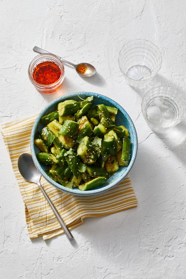 Sesame Smashed Cucumber Salad Recipe