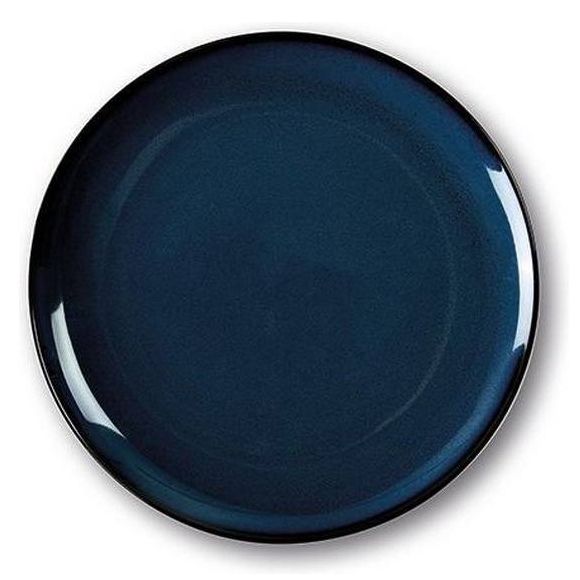 set van 4 grote porseleinen dinerborden – Ø 27 cm – dark ocean blue kleur – voor alle gerechten