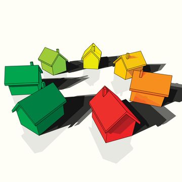 seven colorful houses