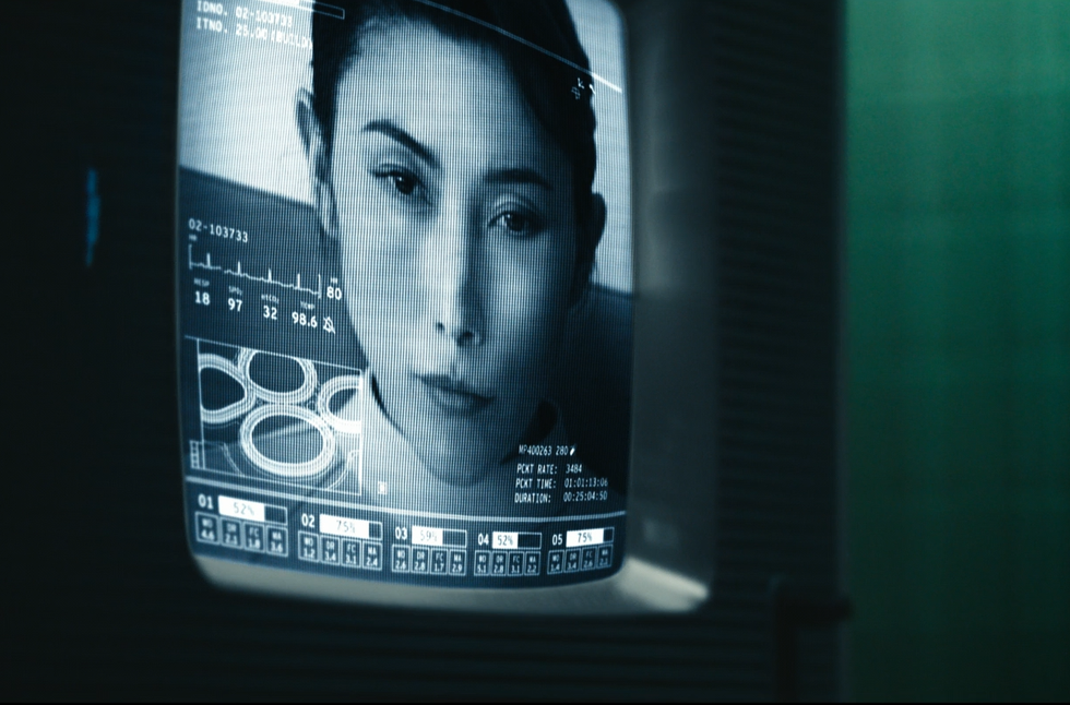 a monitor displaying visual data and metrics related to gemma in severance season 2