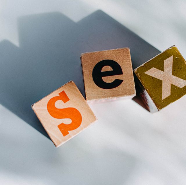 the word 'sex' spelt out in blocks conceptual with space for copy