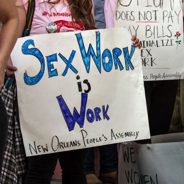 sex and hospitality workers demonstration