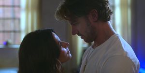 sexlife l to r sarah shahi as billie connelly and adam demos as brad simon in episode 106 of sexlife cr courtesy of netflix © 2021