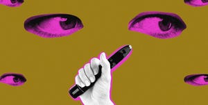 Pink, Violet, Purple, Nose, Yellow, Hand, Magenta, Finger, Smile, Illustration, 