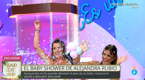 se revela el sexo del bebé de alejandra rubio