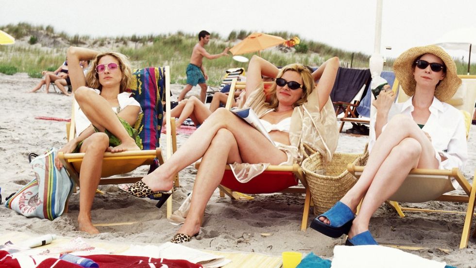 People on beach, Fun, Bikini, Summer, Sun tanning, Spring break, Vacation, Swimwear, Fashion, Leg, 