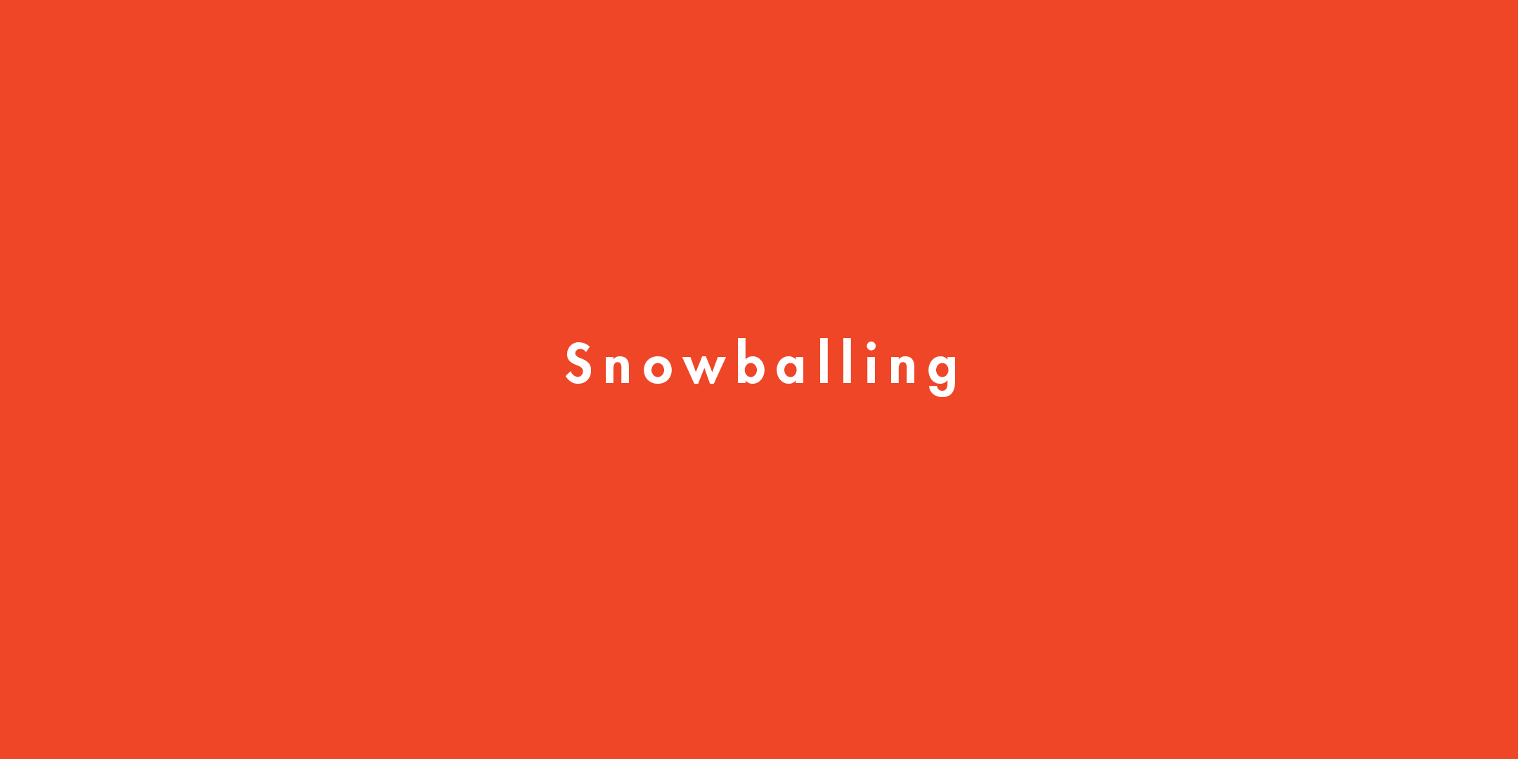 Snowballing kink