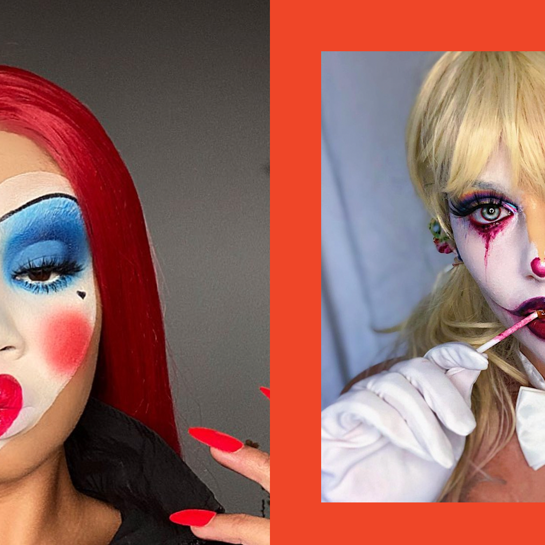 sexy scary clown makeup