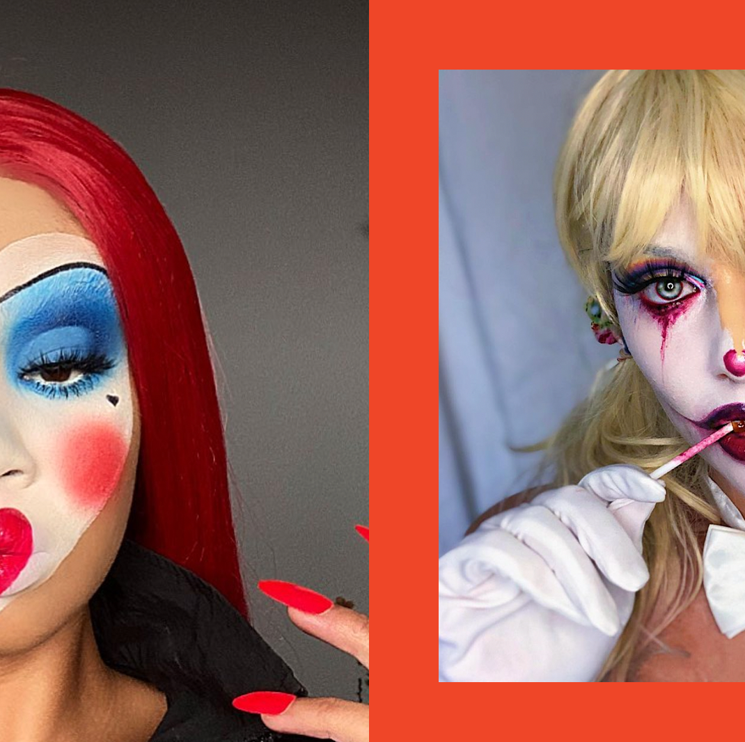 sexy scary clown makeup