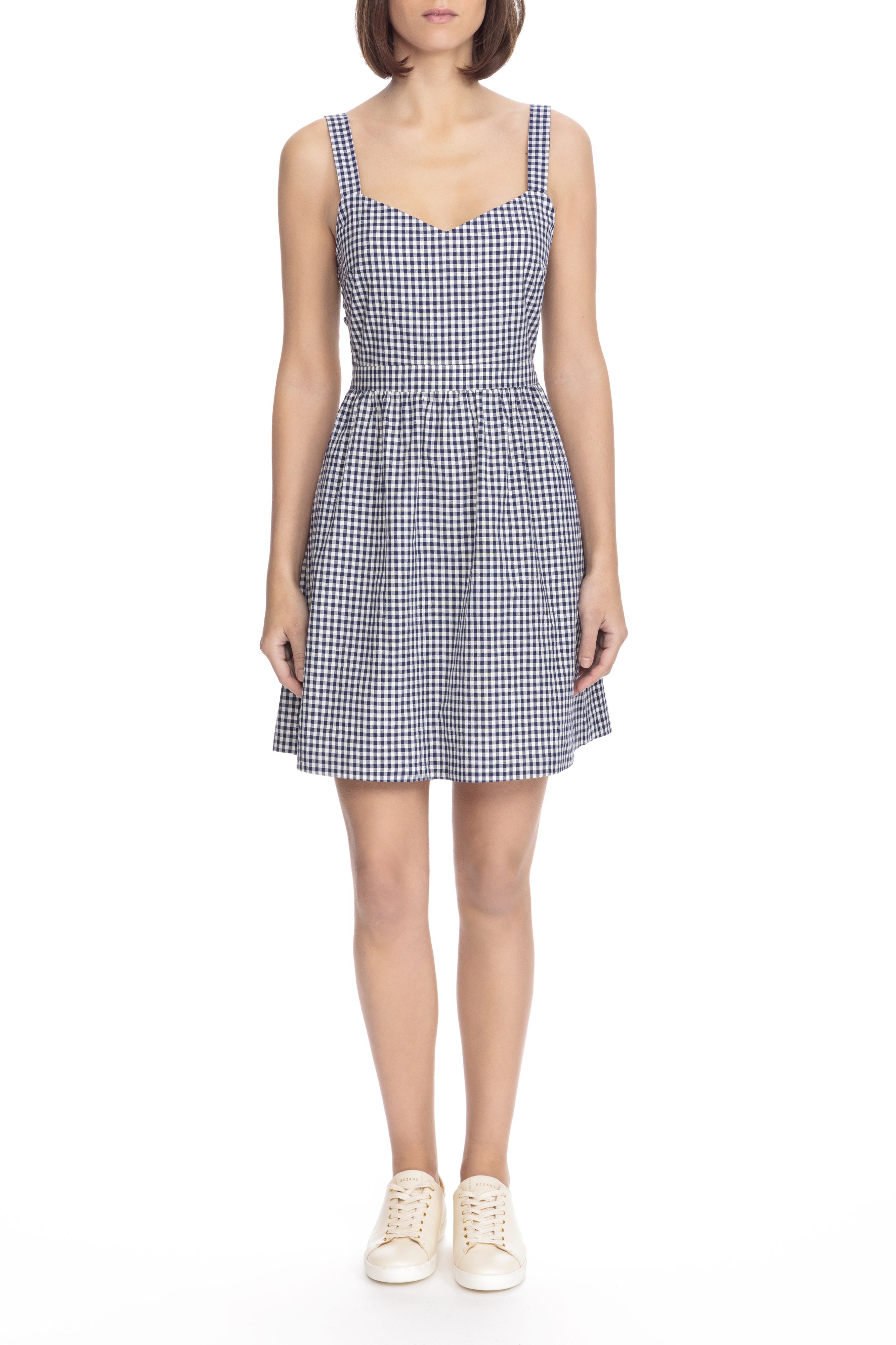 Sezane gingham outlet dress