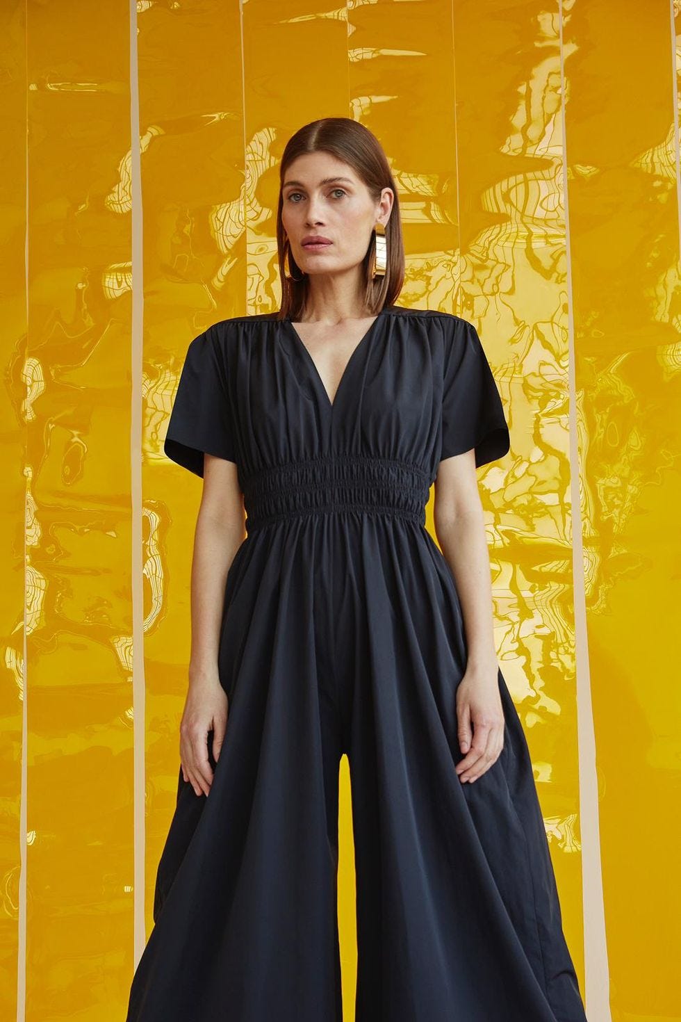 a woman in a black dress a woman in a black dress