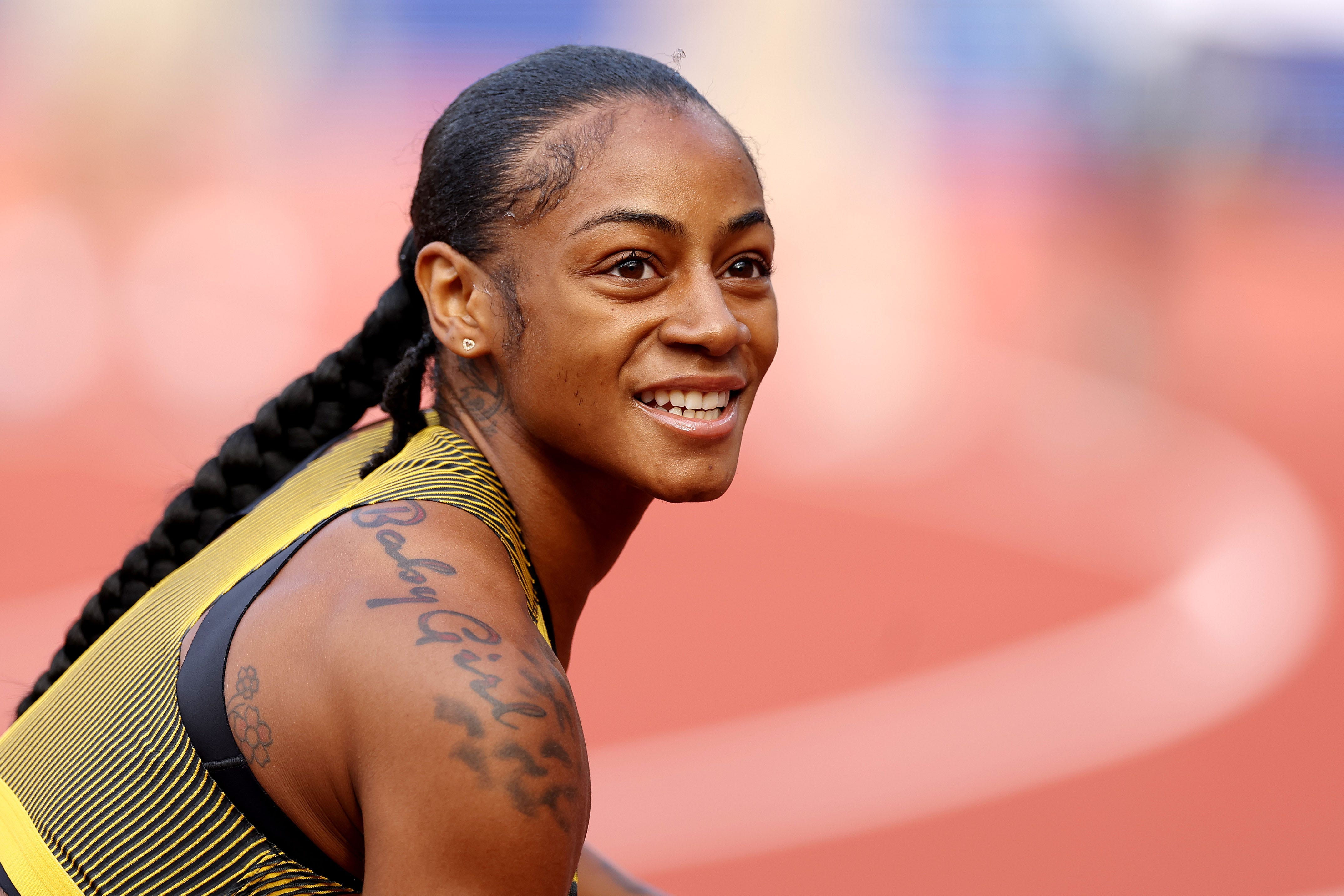 The track star opens up about the power of makeup, ignoring negative 