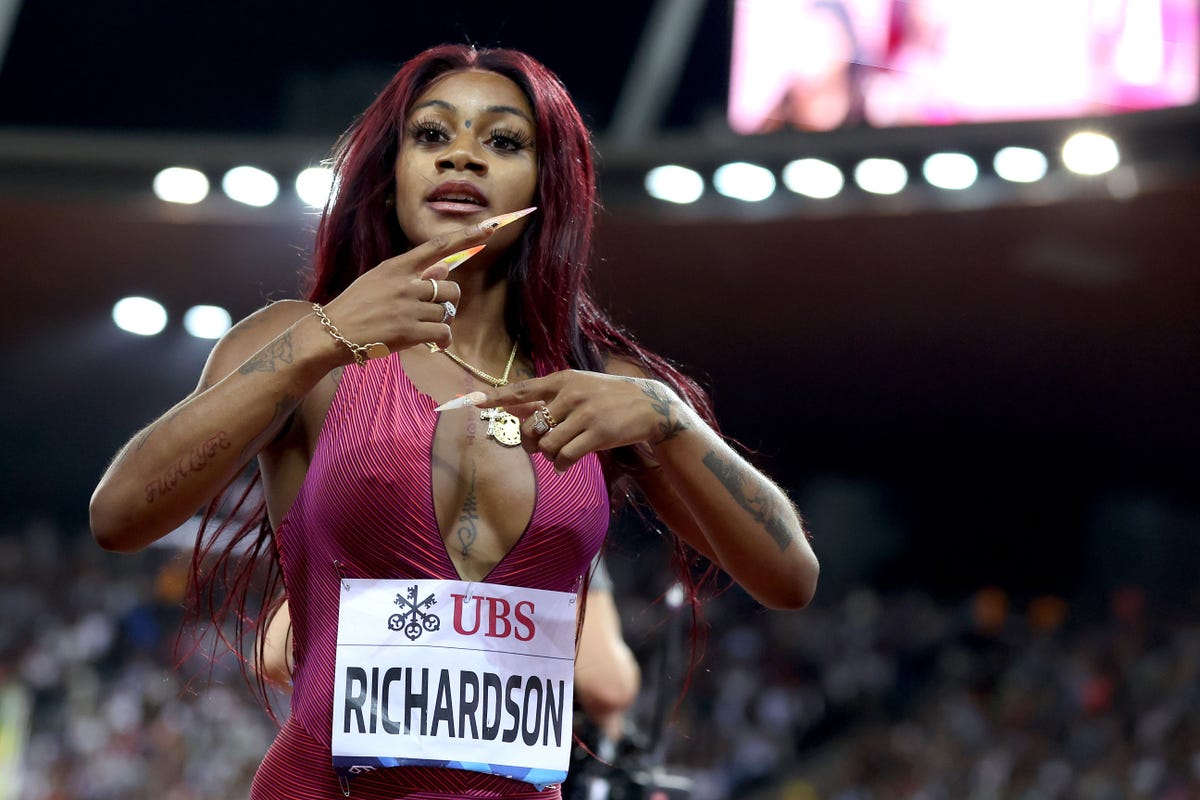 preview for Sha’Carri Richardson Wins the Women’s 100 Meters at the Olympic Track and Field Trials