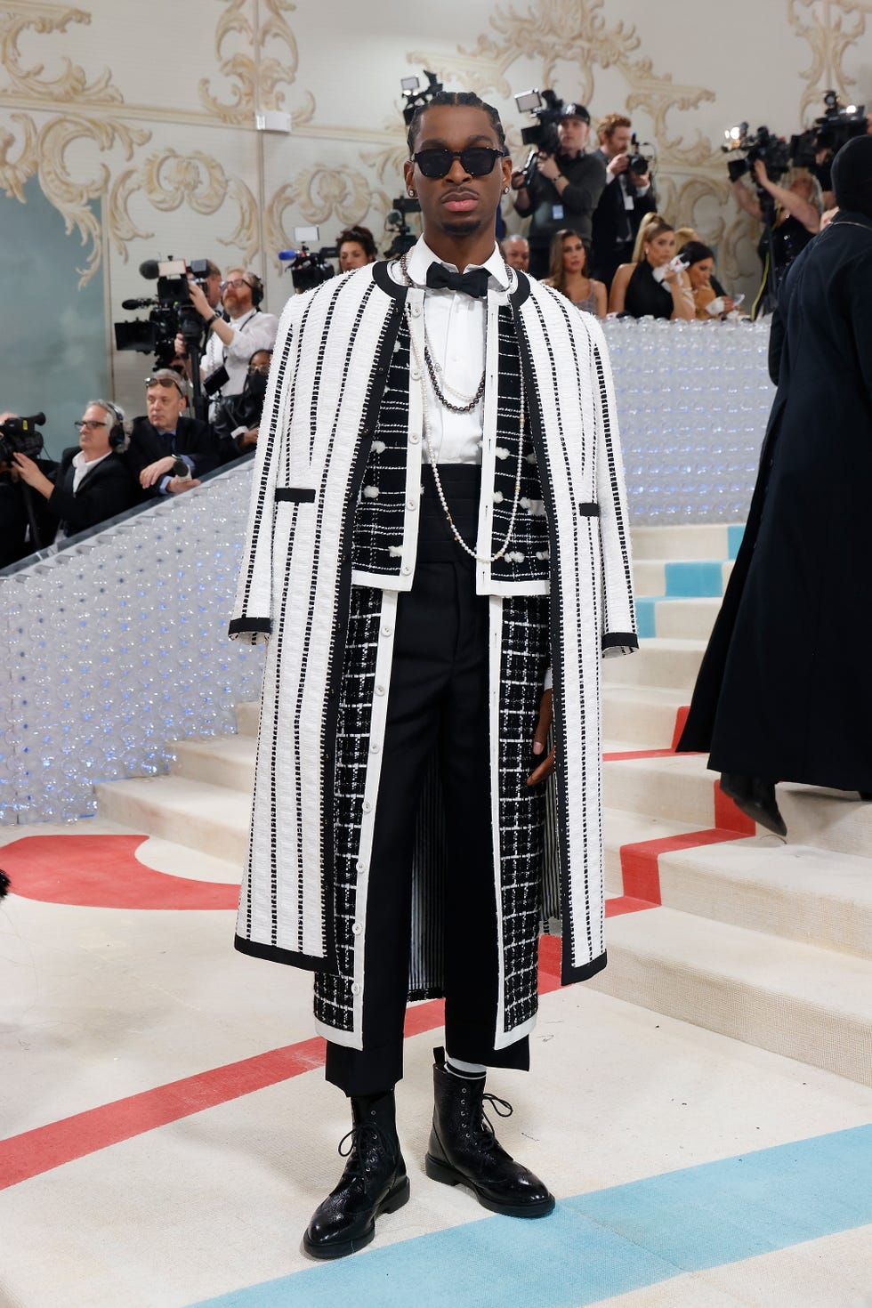 Shai Gilgeous-Alexander attends The 2023 Met Gala Celebrating Karl in  2023