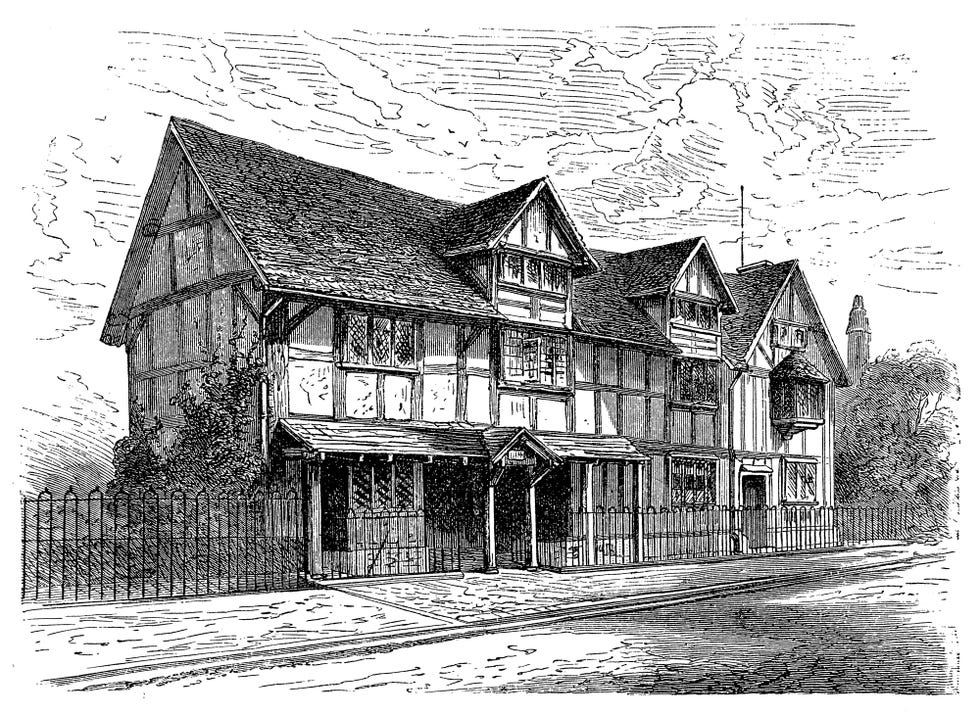 illustration of shakespeare's birthplace