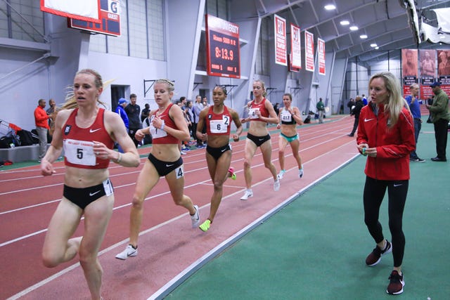 Shalane Flanagan Coaching Bowerman Track Club