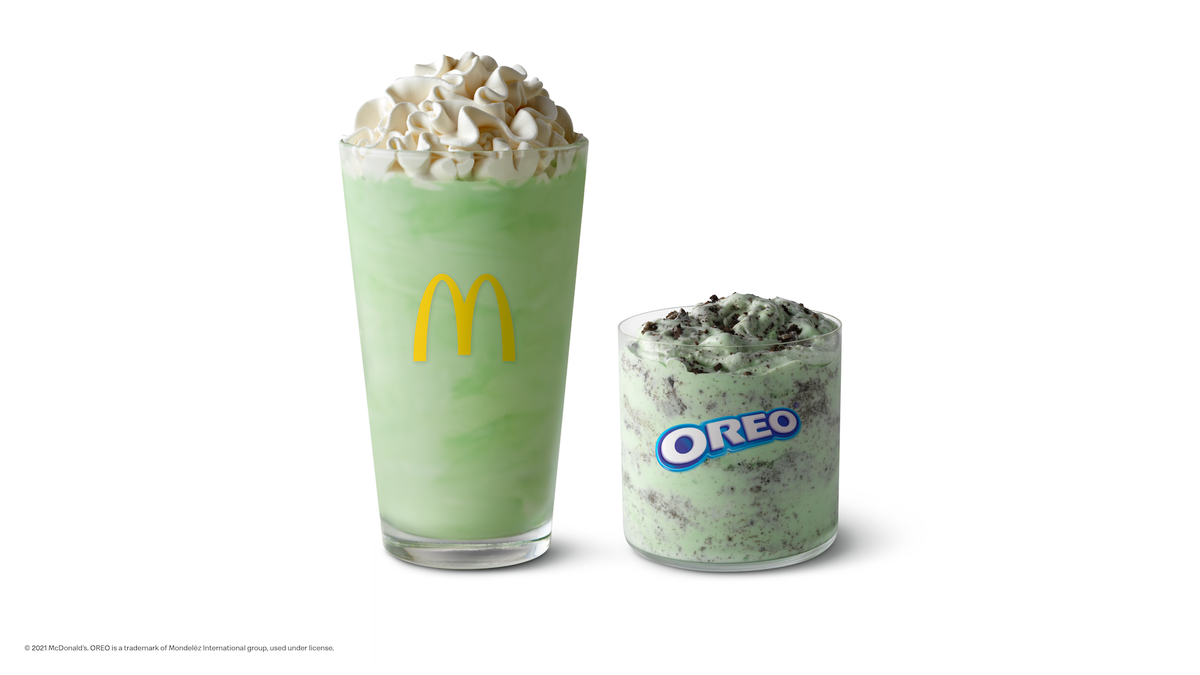 McDonald s Is Bringing Back The Shamrock Shake And Oreo Shamrock