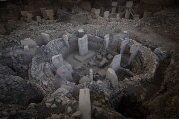 tourists visit site of the world's oldest structures at gobekli tepe