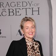 sharon stone los angeles premiere of a24's "the tragedy of macbeth"