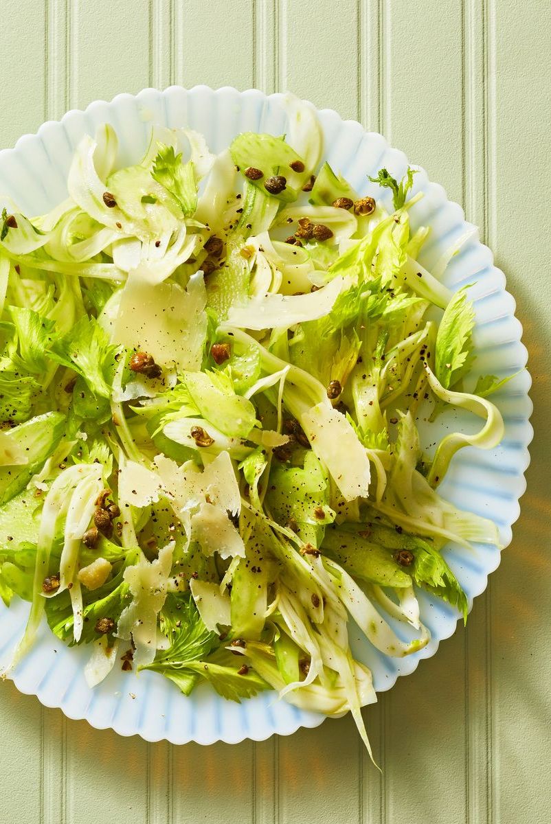 shaved fennel and celery salad