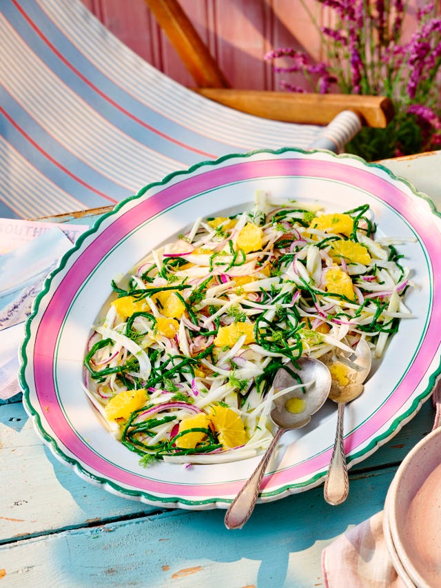 shaved fennel and samphire salad