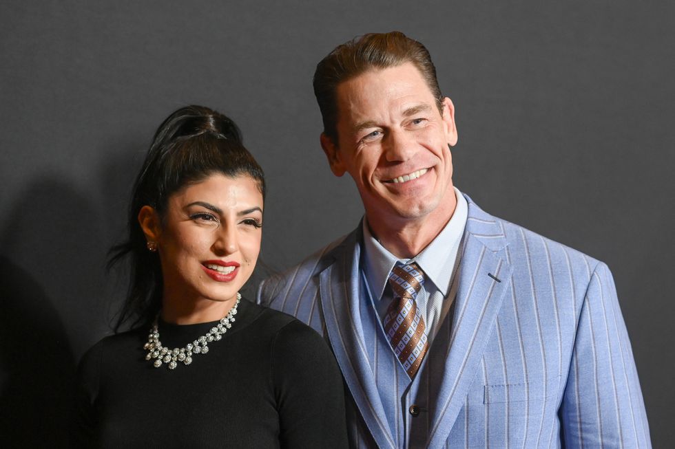woman and man smiling