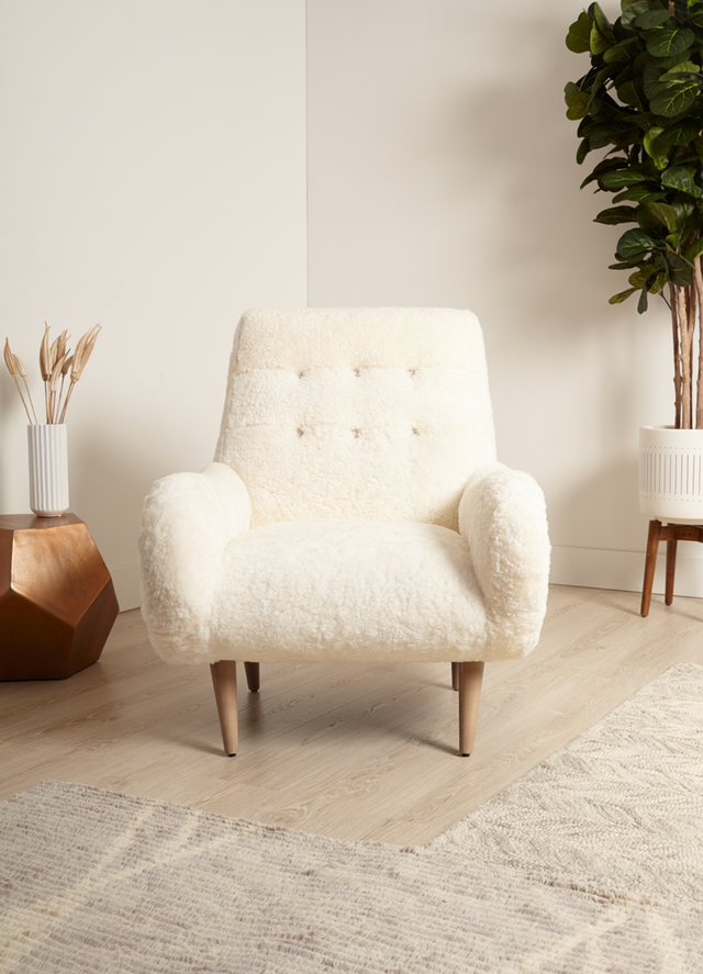 Fuzzy chair for discount room