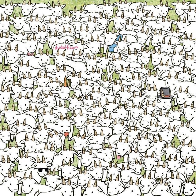 Can You Find the Sheep Among the Goats in This Brainteaser?