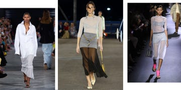 models wear sheer layers in a post explaining how to wear sheer clothes in 2023