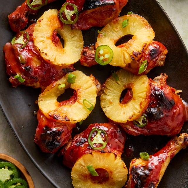 chicken drumsticks and thighs with pineapple and jalapenos