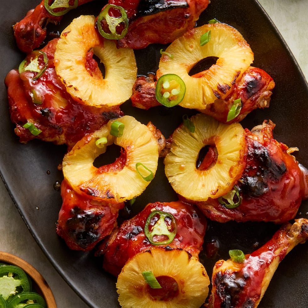 chicken drumsticks and thighs with pineapple and jalapenos