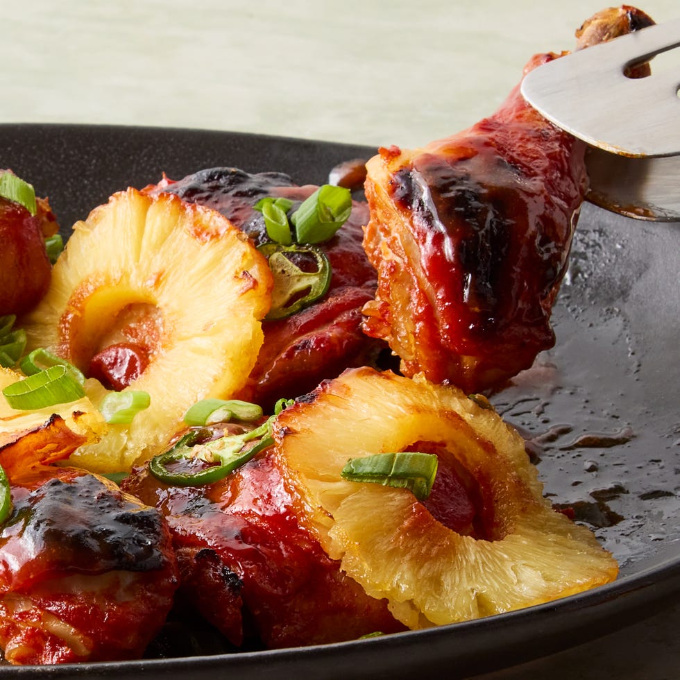 chicken drumsticks and thighs with pineapple and jalapenos