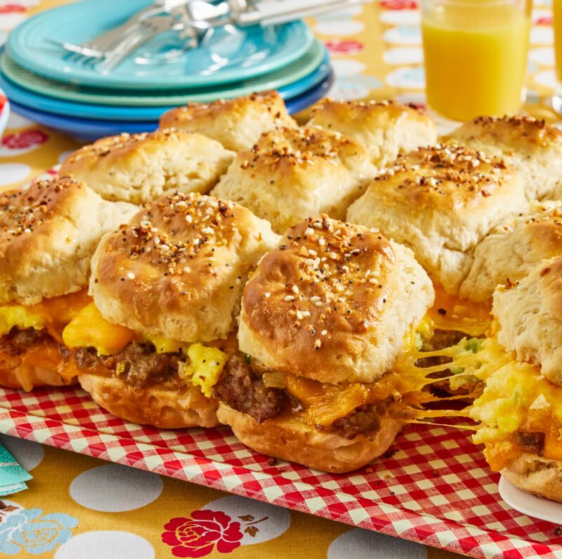 Sheet Pan Breakfast Sandwiches - A Beautiful Mess