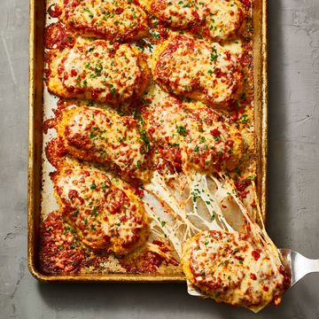 chicken parmesan with melted mozzarella on top
