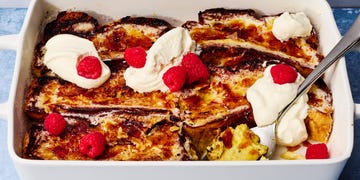 sheet pan creme brûlée french toast