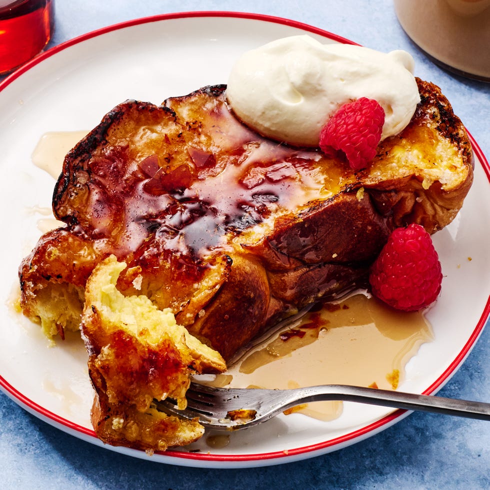 sheet pan creme brûlée french toast