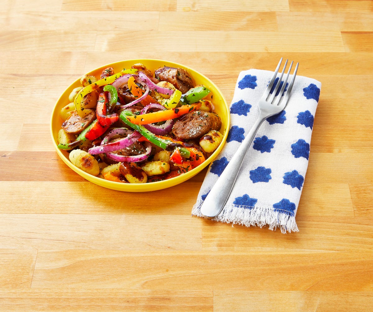 Best Sheet-Pan Gnocchi with Spicy Sausage and Peppers Recipe