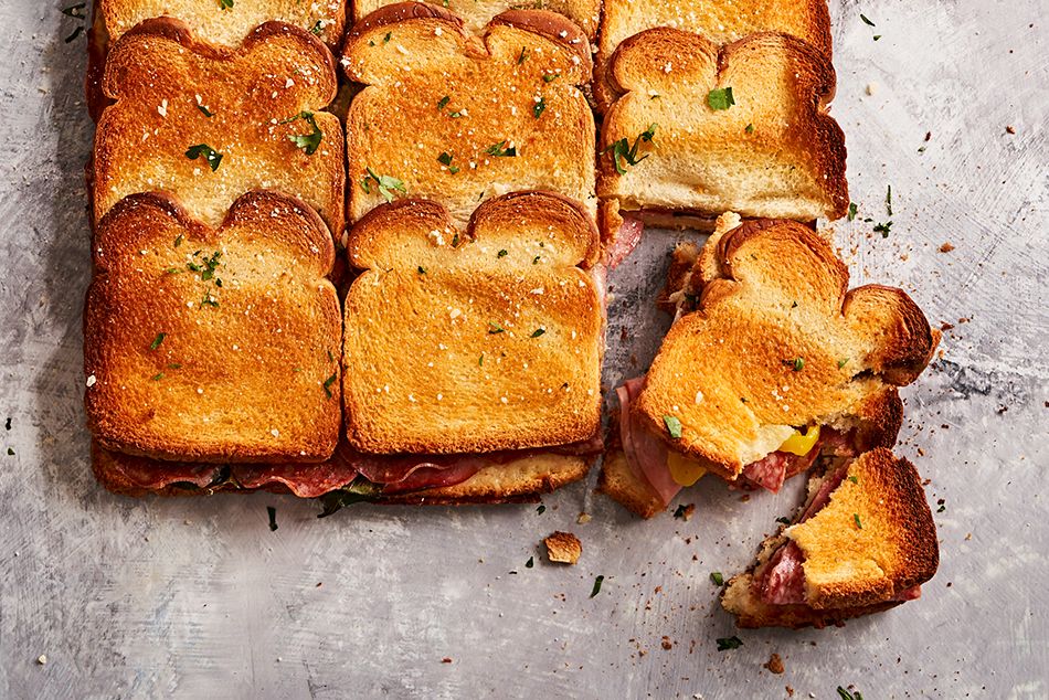 Sheet Pan Grilled Cheese Sandwiches Recipe